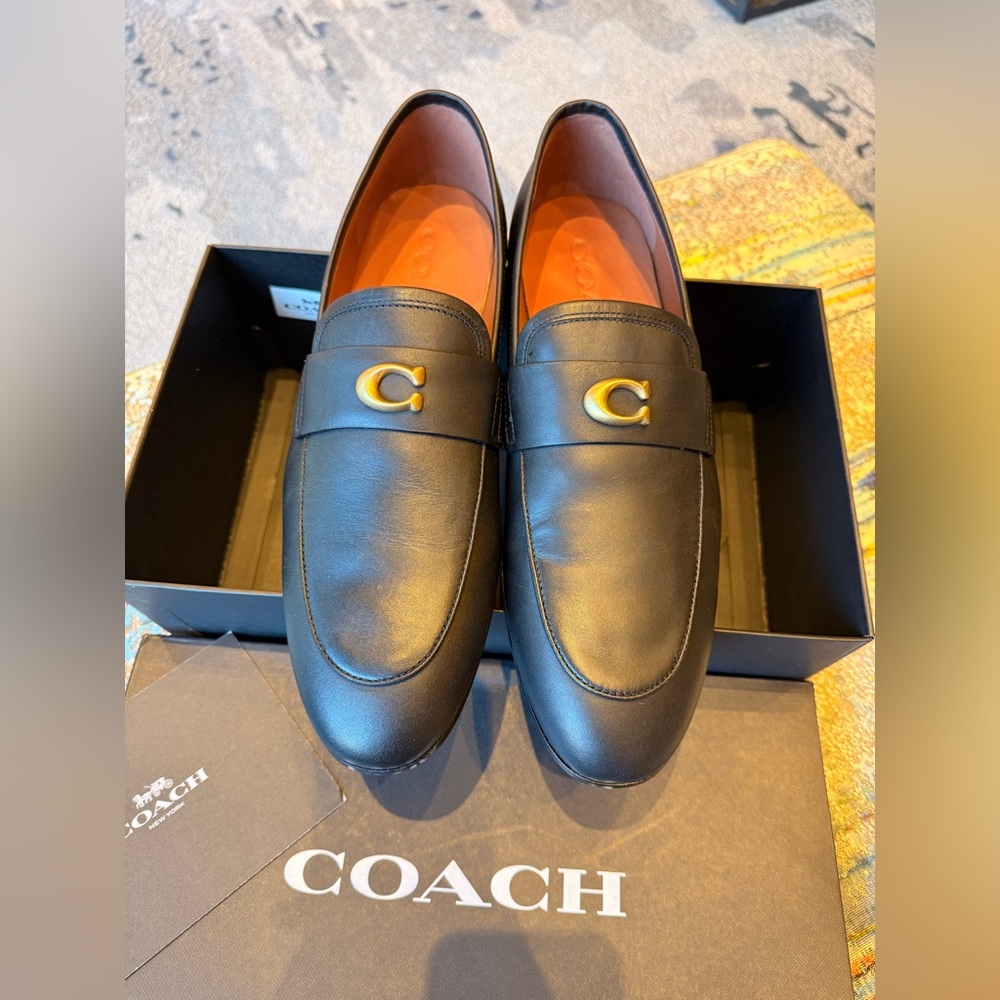 Coach Men's Sculpt C Leather Slip-On Loafers, Size 10 - Picture 7 of 11